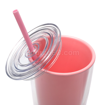 Customization Double-layer Straw Cup Corporate Gifts