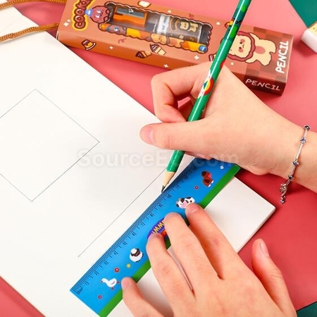 Customization Five-Piece Cartoon Stationery Pencil Set Corporate Gifts