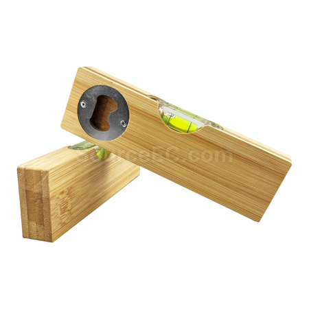 Customization Spirt Bamboo Bottle Opener Leveller Corporate Gifts