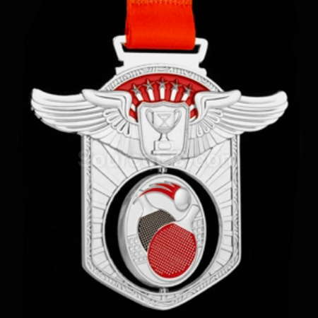 Customization Table Tennis Hollow Rotating Medal Corporate Gifts