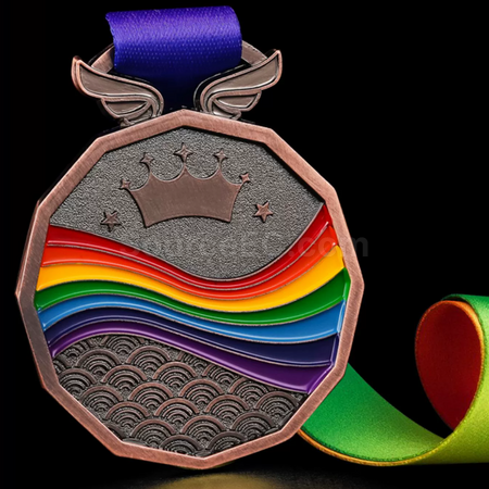 Customization Rainbow Metal Medal Corporate Gifts
