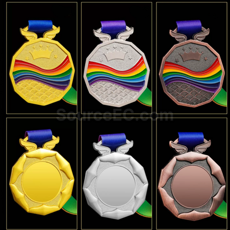 Customization Rainbow Metal Medal Corporate Gifts