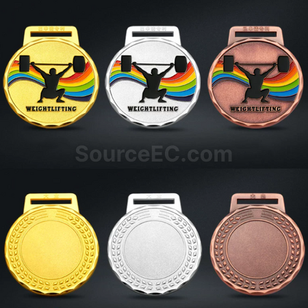 Customization Weightlifting Metal Medal Corporate Gifts