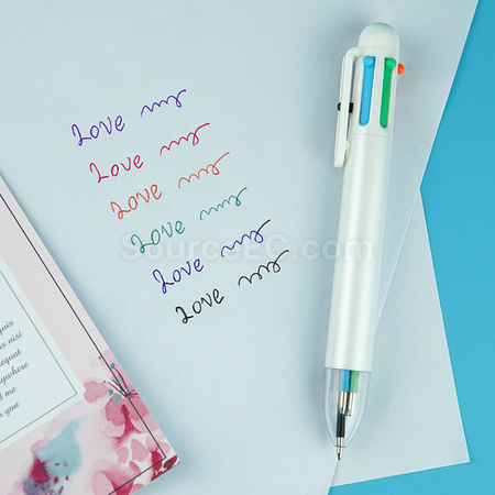 Customization Six Color Advertising Pen Corporate Gifts