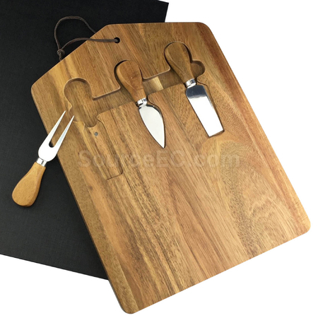 Customization Trekko Cheeseboard with Knife Set Corporate Gifts