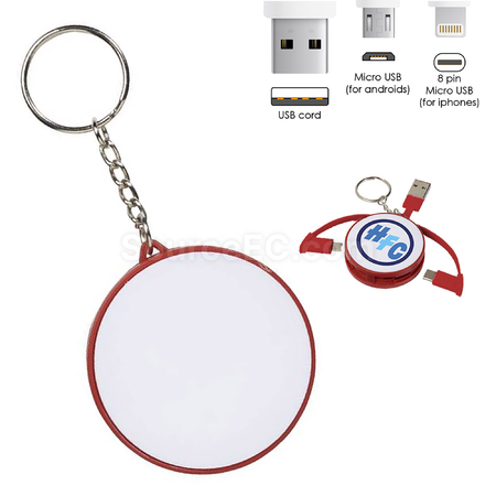 Customization Charging Cable Key Ring Corporate Gifts