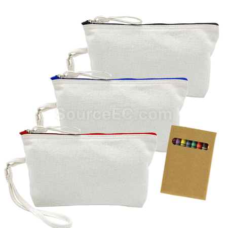 Customization Colouring Canvas Cosmetic Bag Corporate Gifts