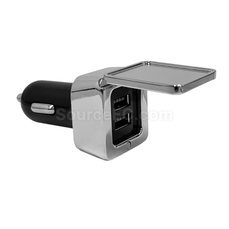 Customization Dual Square Metal Car Charger Corporate Gifts