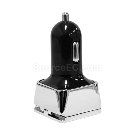 Customization Dual Square Metal Car Charger Corporate Gifts