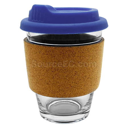 Customization Carlo Glass Coffee Cup - Cork Band Corporate Gifts