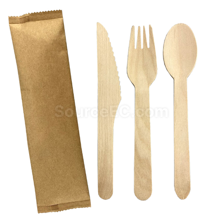 Customization 2pcs Wooden Cutlery Set Corporate Gifts