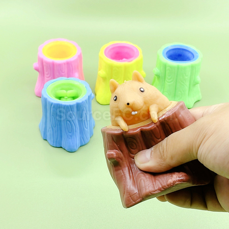 Customization Stump Squirrel Stress Relief Toy Corporate Gifts