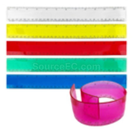 Soft PVC Ruler, Plastic 20cm Ruler, Transparent Flexible Ruler