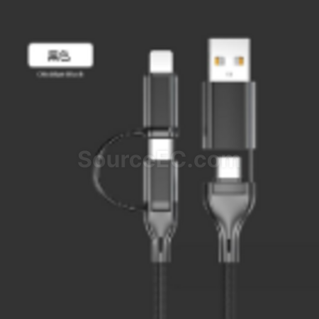 Customization Aluminum Alloy Fast Charging Four-In-One Charging Cable Corporate Gifts