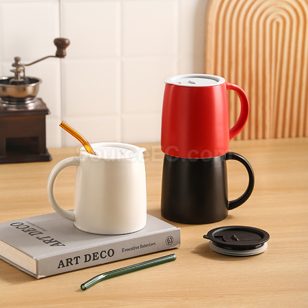 Customization Ceramic Mug With Lid Corporate Gifts
