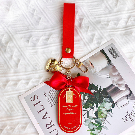 Customization Leather Keychain Bookmark Corporate Gifts