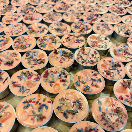 Customization Customized Floral Scented Tea Light Corporate Gifts