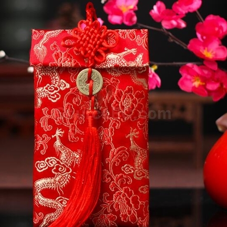 Customization Fabric Red Envelope Corporate Gifts