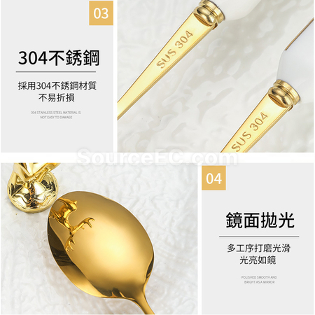 Customization Christmas Antler Stainless Steel Tableware Corporate Gifts