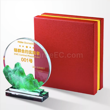 Customization Symphony Crystal Glass Trophy Corporate Gifts