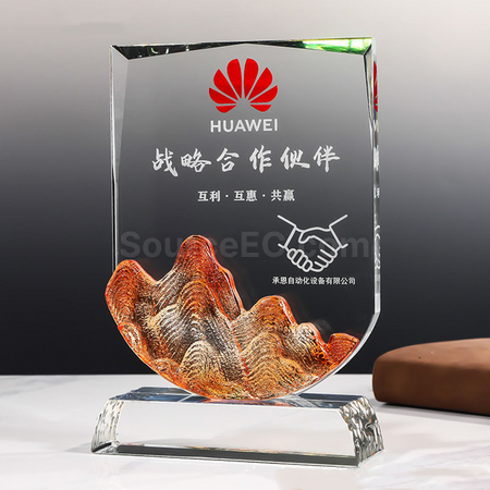 Customization Colorful Glass Crystal Stand Corporate Gifts