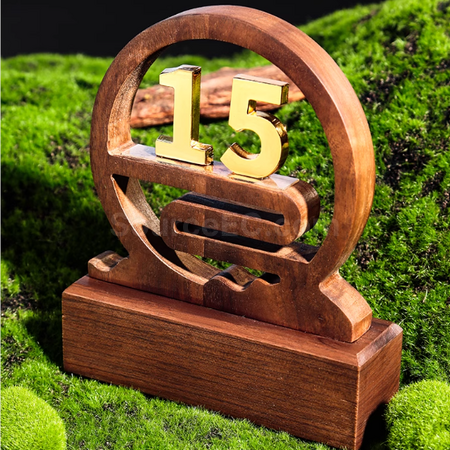 Customization Wooden Anniversary Trophy Corporate Gifts