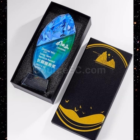 Customization Colorful Color Changing Crystal Trophy Corporate Gifts