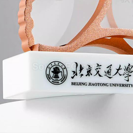 Customization Ginkgo Leaf Crystal Seat Corporate Gifts