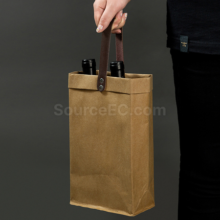 Customization Kraft Paper Wine Bag Corporate Gifts