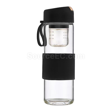 Customization Portable Glass Mug with Infuser Corporate Gifts