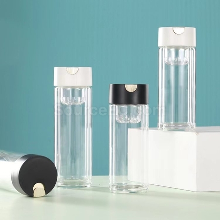 Customization Portable Glass Mug with Infuser Corporate Gifts