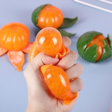 Customization Fun Orange Stress Relief Toy Corporate Gifts