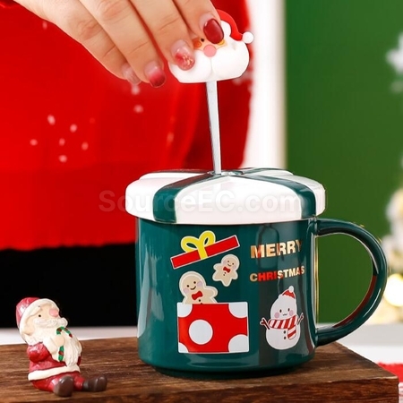 Customization Christmas Cup Ceramic Cup Corporate Gifts