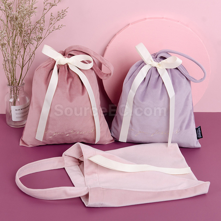 Customization Velvet Hand Bag Corporate Gifts