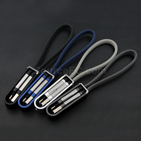 Customization USB Charging Data Cable with Metal Bottle Opener Keychain Corporate Gifts