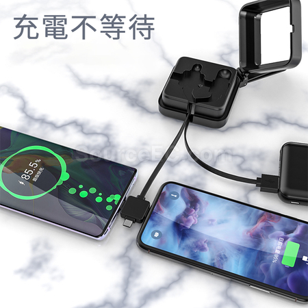 Customization Multi 3-in-1 Charging Cable with Mirror Corporate Gifts