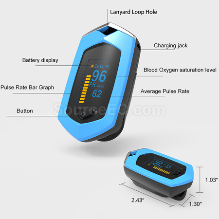 Customization USB Charging Finger Clip Oximeter Corporate Gifts