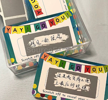 Customization DIY lucky scratch card Corporate Gifts