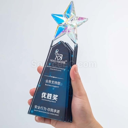 Customization Gradient Crystal Trophy Corporate Gifts