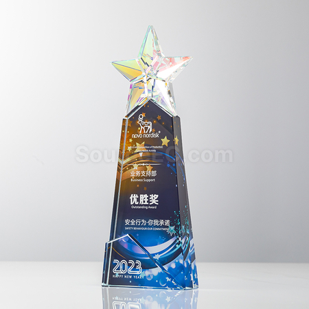 Customization Gradient Crystal Trophy Corporate Gifts