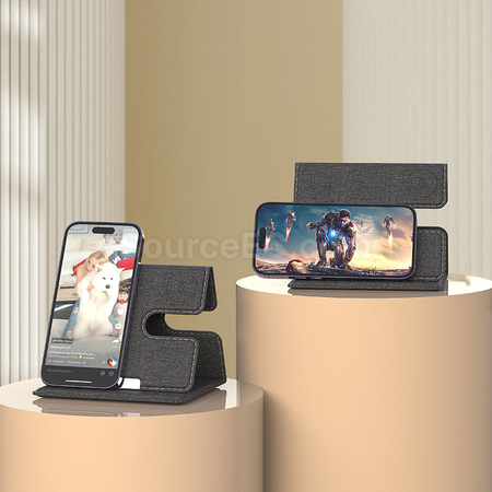 Customization Folding Wireless Charging Leather Phone Holder Corporate Gifts