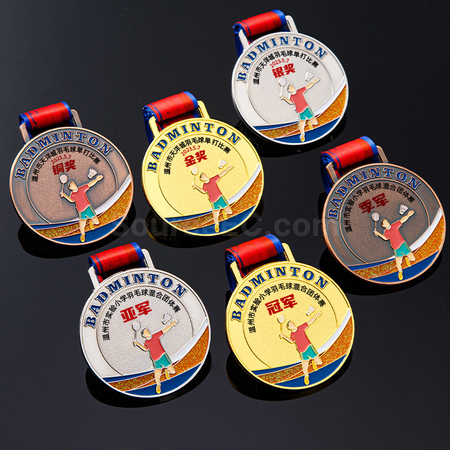 Customization Badminton Metal Medal Corporate Gifts