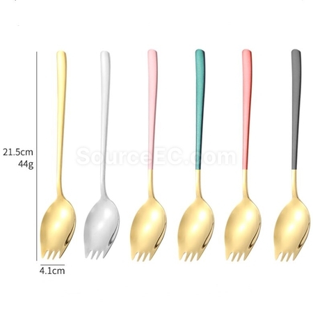 Customization 2-In-1 Spoon, Fork And Chopsticks Tableware Corporate Gifts