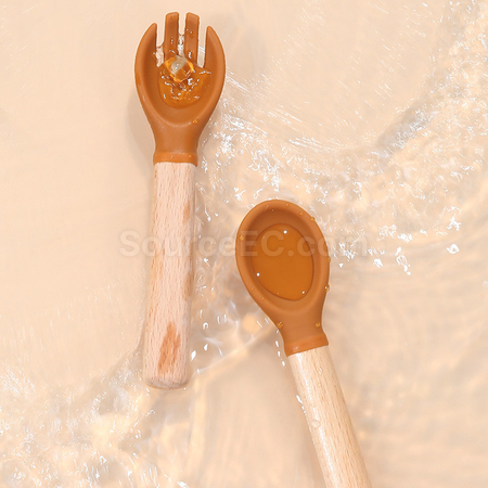 Customization Short-handled Wooden Cutlery Corporate Gifts