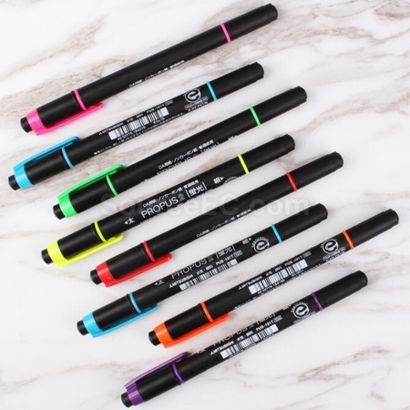 Customization Mitsubishi UNI Double-Ended Fluorescent Marker Corporate Gifts