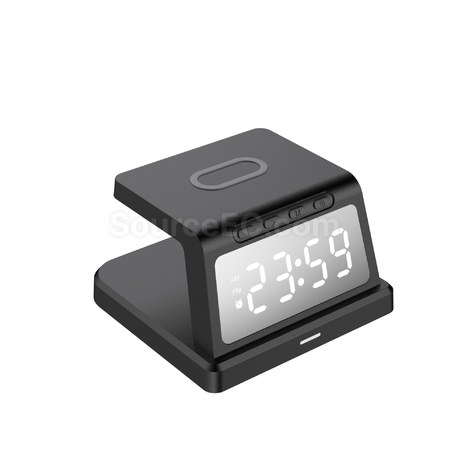 Customization Wireless Charger Three-In-One Lamp Clock Corporate Gifts