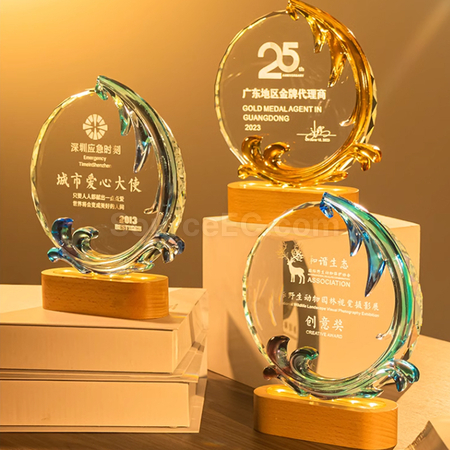 Customization Colored Glaze Trophy Corporate Gifts
