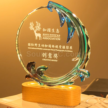 Customization Colored Glaze Trophy Corporate Gifts