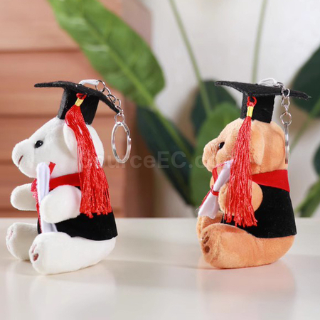 Customization Graduation Bear Keyring Corporate Gifts