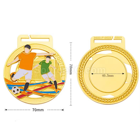 Customization Football Metal Medal Corporate Gifts